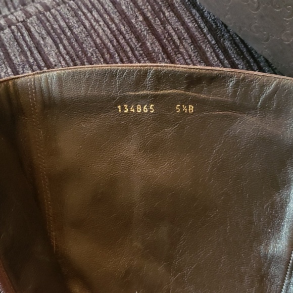 Vintage Women's Gucci Boot Heels SIZE 5 1/2 B - Picture 2 of 4